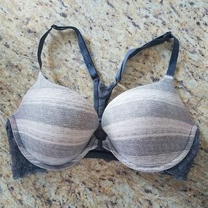 Racerback, front clasp bra